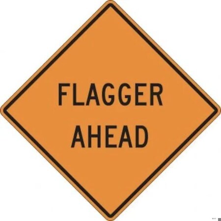 Accuform SAFETY SIGN FLAGGER AHEAD 30 X 30 FRK413DP FRK413DP